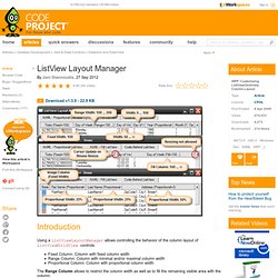 ListView Layout Manager