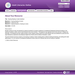 Adult Literacies Online - Search the Members Directory