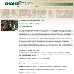Choice Literacy - Articles & Videos - Full Article