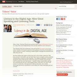 Literacy In The Digital Age
