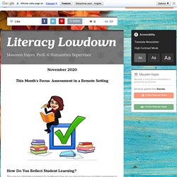 Literacy Lowdown- Assessing in a Remote Setting