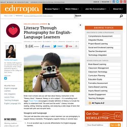 Literacy Through Photography for English-Language Learners