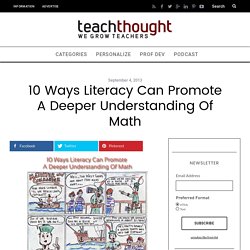 10 Ways Literacy Can Promote A Deeper Understanding Of Math