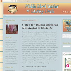 5 Tips for Making Research Meaningful to Students