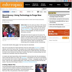 Geo-Literacy: Using Technology to Forge New Ground