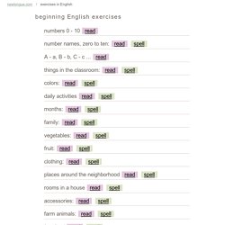English (ESL) Literacy and Vocabulary Exercises Online