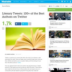 Literary Tweets: 100+ of the Best Authors on Twitter