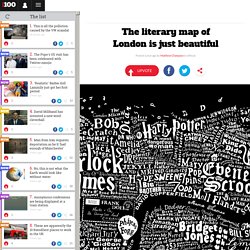 The literary map of London is just beautiful