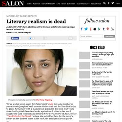 Literary realism is dead