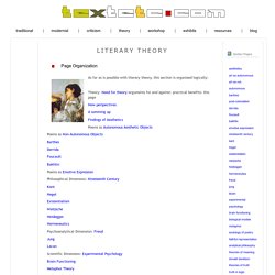 literary theory: an evaluation