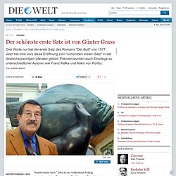 Literatur: Der schönste erste Satz ist von Günter Grass - Nachrichten Kultur