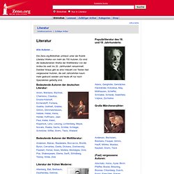 Zeno - Literatur (bibliothèque numérique en allemand)