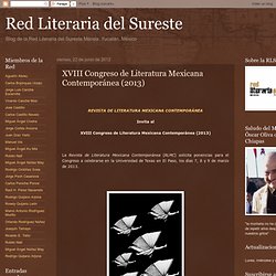 XVIII Congreso de Literatura Mexicana Contemporánea (2013)