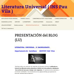 Literatura Universal ( INS Pau Vila )