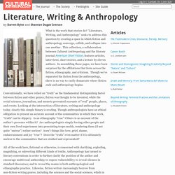Literature, Writing & Anthropology