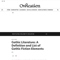 Gothic Literature: A Definition and List of Gothic Fiction Elements
