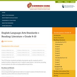 Literature » Grade 9-10
