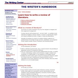 "APA Documentation" UW-Madison Writing Center Writer's Handbook