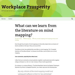 What can we learn from the literature on mind mapping?