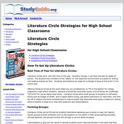 How to Set Up Literature Circles