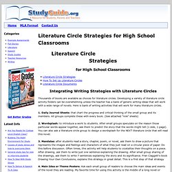 Intergrating Writing Strategies with Literature Circles