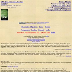 Film and Literature: ENG-251 Syllabus - Brian T. Murphy