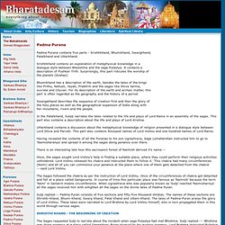 Padma Purana - Spiritual Literature Of India - Vedas, Upanishads, Bhagavad Gita And Other Scriptures Of India