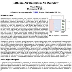 Lithium-Air Batteries: An Overview