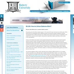 Lithium-based Batteries Information – Battery University