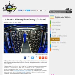 Lithium-Air: A Battery Breakthrough Explained