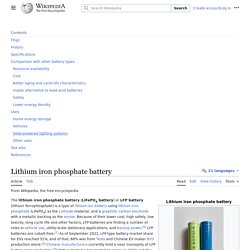 Lithium iron phosphate battery
