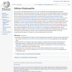 Lithium-Nephropathie