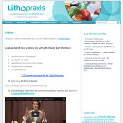 Lithopraxis, le portail de la Lithothérapie