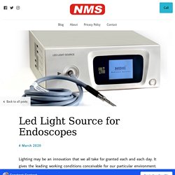 Led Light Source for Endoscopes