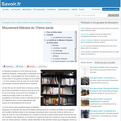 Mouvement littéraire du 17eme siecle