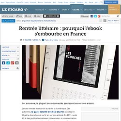 Rentrée littéraire : pourquoi l'ebook s'embourbe en France