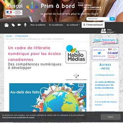 Un cadre de littératie numérique pour les écoles canadiennes - Prim à bord