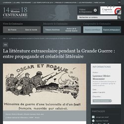 La littérature extrascolaire pendant la Grande Guerre : entre propagande et créativité littéraire