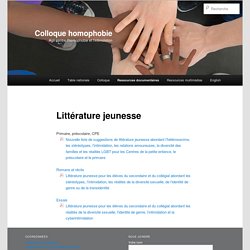 Littérature jeunesse sur l'homophobie