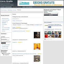 Livres Romans et Littérature Gratuits à Télécharger