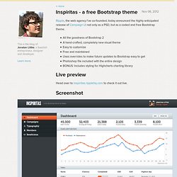 Inspiritas - a free Bootstrap theme