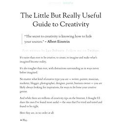 The Little But Really Useful Guide to Creativity