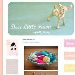 Deer Little Fawn: Crochet button pattern