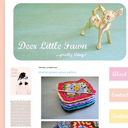 Deer Little Fawn: Crochet granny square pattern