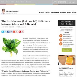 The little known difference between folate and folic acid