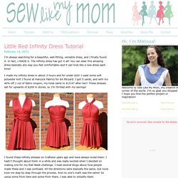 Little Red Infinity Dress Tutorial