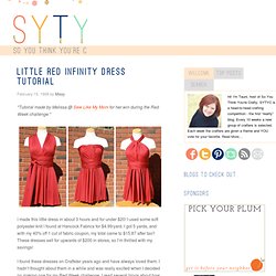 Little Red Infinity Dress Tutorial