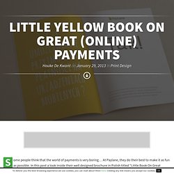 Little Yellow Book On Great (Online) Payments