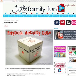 Little Family Fun: Physical Activity Cube