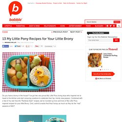 13 My Little Pony Recipes for Your Little Brony